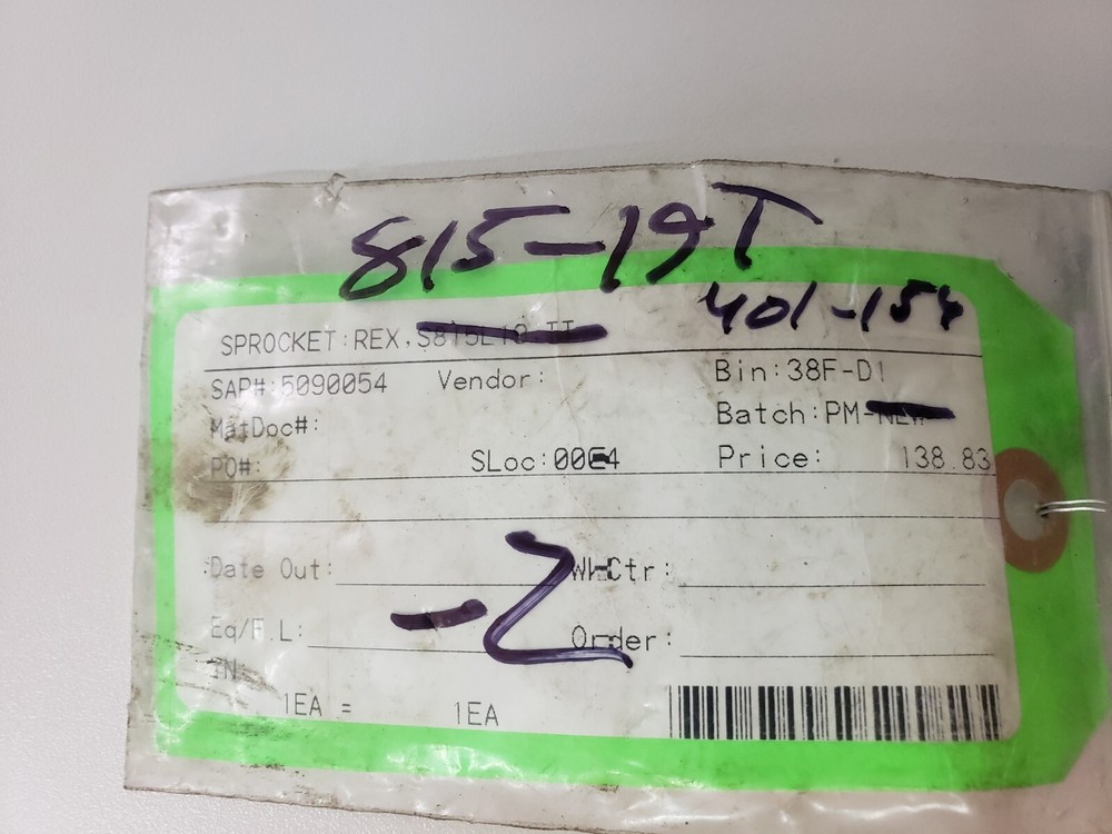 REX 815-19T Sprocket 401-154