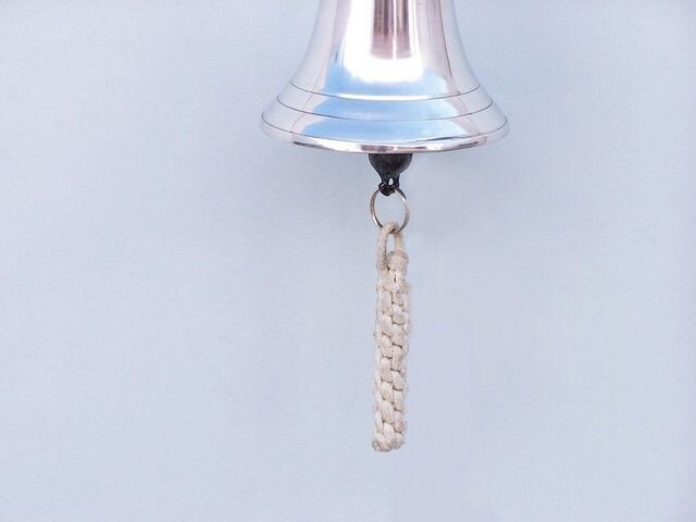Chrome Hanging Harbor Bell 5.5"