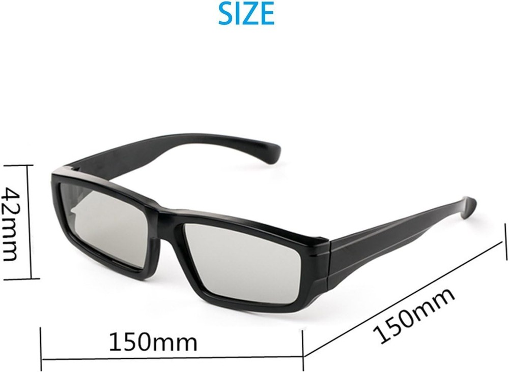 Enhance 3D Experience with 4 Pack Passive Polarized Glasses for TVs & Projectors