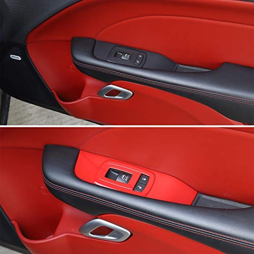 for Dodge Challenger 2015-2023 Window Lift Trim Switch Panel Accessories Red