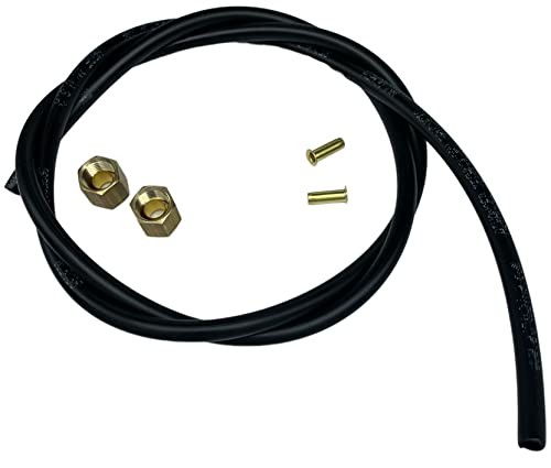 Unloader Tube Kit 36" Hose W/ 2 Nut + Ferrule Combos, Inserts, Compatible With