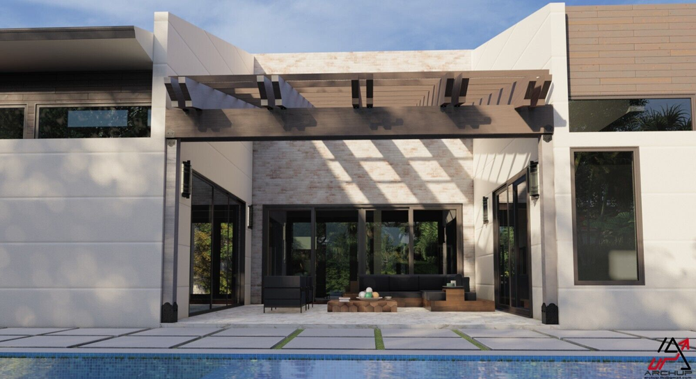 BLUEPRINTS CONTEMPORARY HOUSE PLAN ARCHUP #116