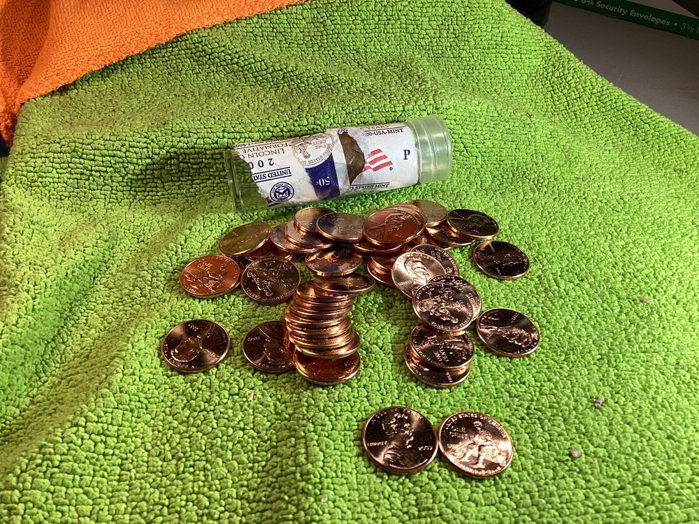2009 P LINCOLN CENTS #2 FORMATIVE YEARS PARTIAL MINT ROLL 42 COINS UNC