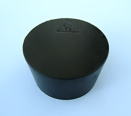 SIZE 9.5 BLACK RUBBER STOPPERS  (COUNT 1)