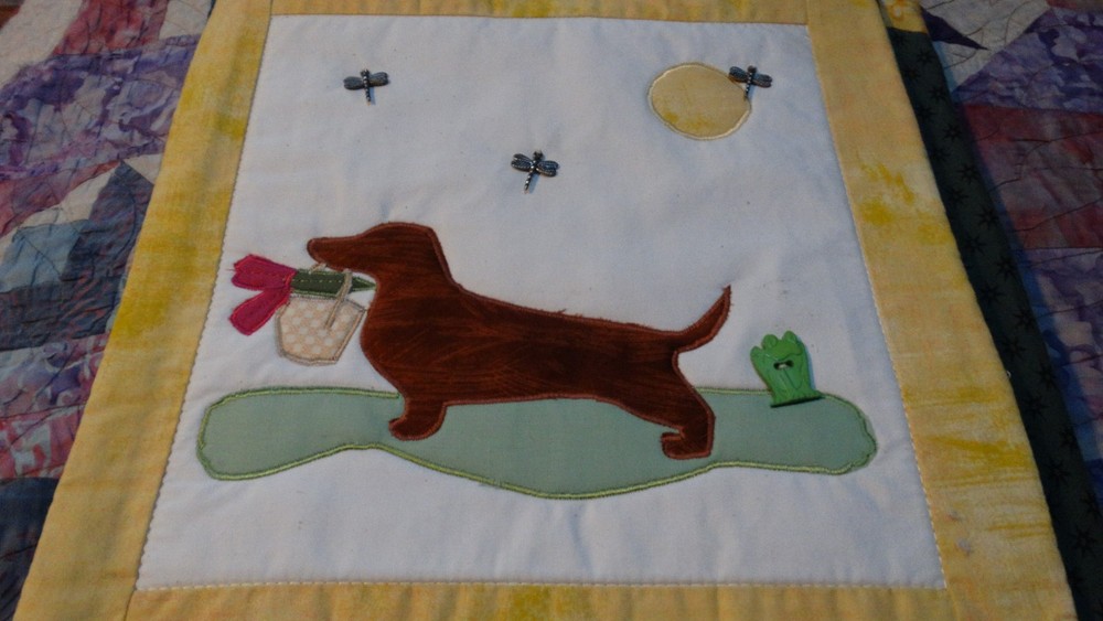 handmade quilted wall hanging