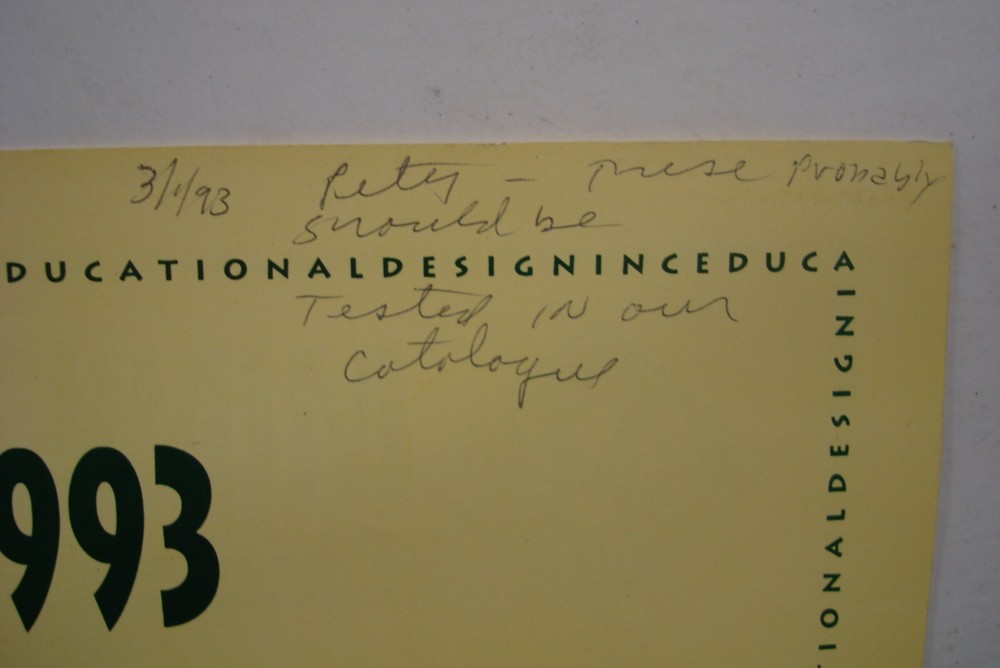 EDUCATIONAL DESIGN 1993 SCIENCE KITS & LABS CATALOG