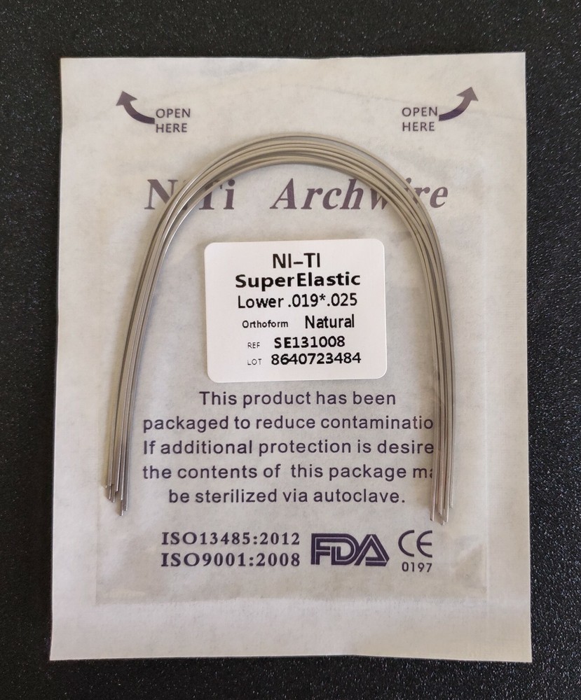 40Packs 400Pcs Super Elastic Niti Arch Wire Rectangular Bows Nature Form
