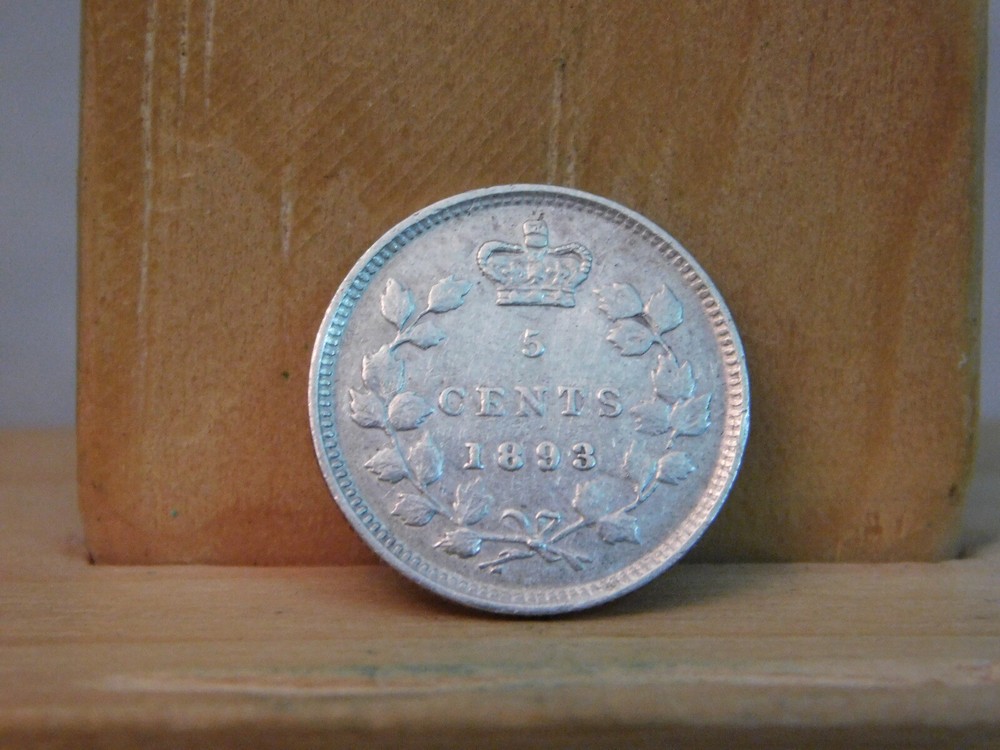 Canada 1893 5 cents silver