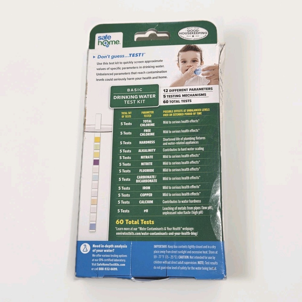 SafeHome Do-It-Yourself Basic Drinking Water Test Kit