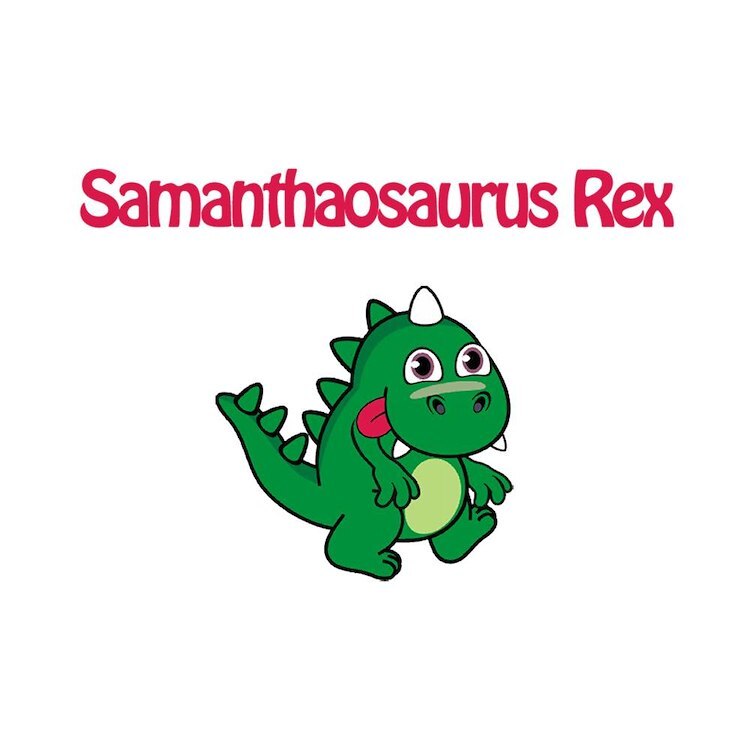 CafePress Samanthaosaurus Rex 10" Wall Clock (161269036)
