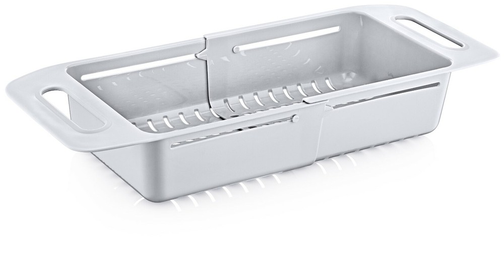 Over The Sink Strainer, Colander with Extendable Handles, 4.7 Quart