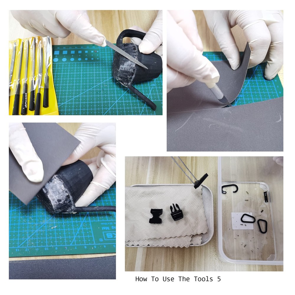 15 Kinds LCD 3D Printer Accessories Post Processing Tool Kit Silicone Mat Con...