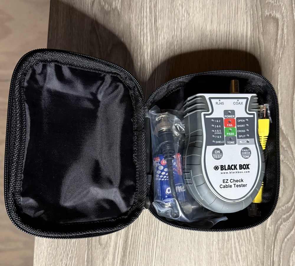 Black Box EZ Check Cable Tester with Tone Generator - EZCT