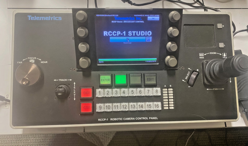 TELEMETRICS : RCCP-1 : Robotic Camera Control Panel : RCCP1 : PTZ