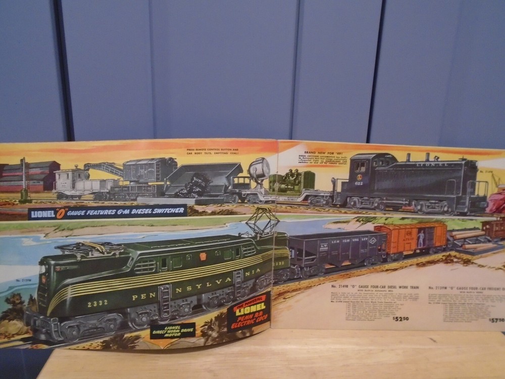 ORIGINAL LIONEL 1949 CATALOG MISSING PAGES 3+4 + FRONT AND REAR COVERS