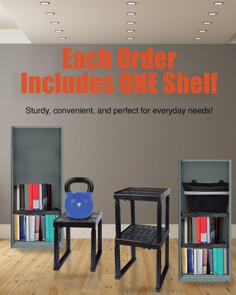 Locker Organizer Shelf， Adjustable Width and Height, Ideal Locker (Pink)