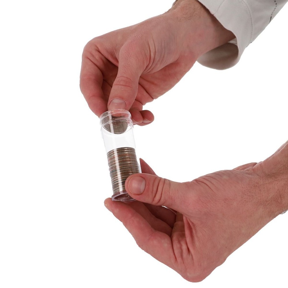100 BCW Quarter Sized Coin Tubes