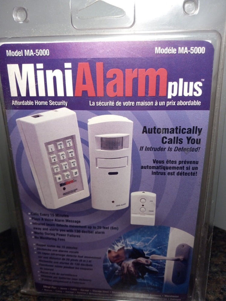 Protected Home Mini Alarm Plus Motion Sensor Home Security System Model MA-5000