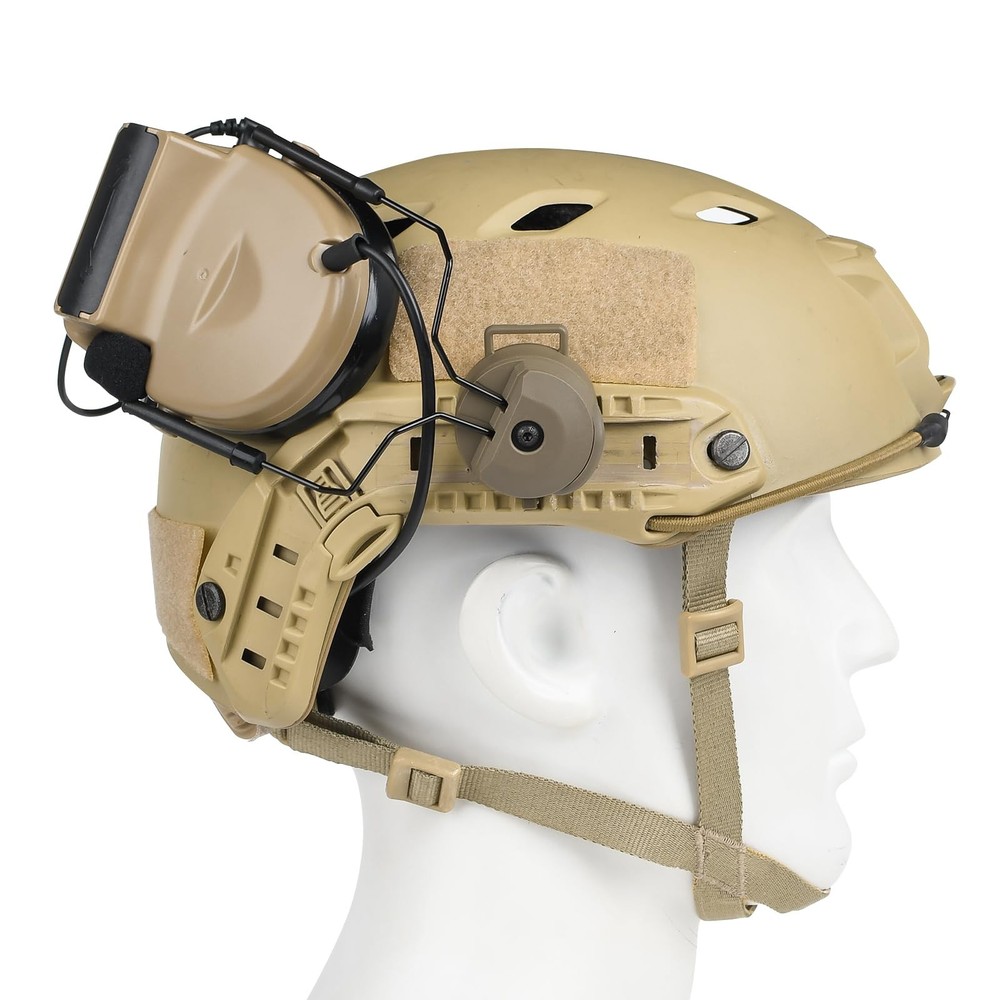 Comta 2 Tactical Headset with Arc Rail Adapter Multi-Angle WZ212-DE, Tan
