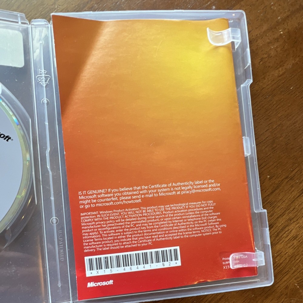 Microsoft Windows 7 Professional OEM DVD English Operating System Software x64