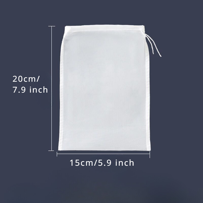 100-300 Micron Hole Nylon Filter Bag Reuseable Thickened Mesh Filter Drawstring