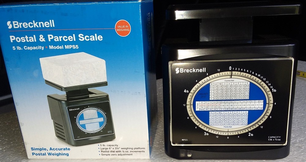 Brecknell Postal Parcel Package 5 lb Capacity Scale NEW Open Box