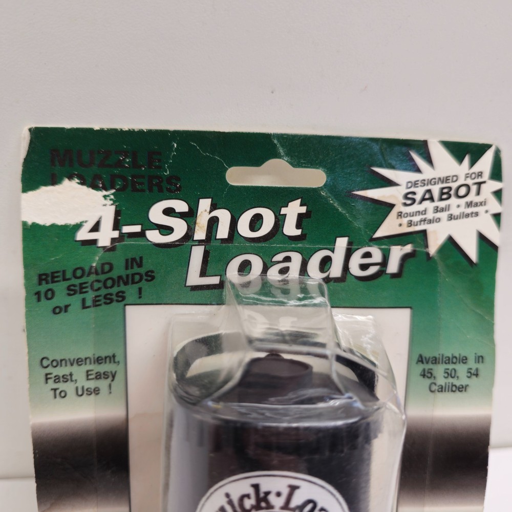 Quick-Load 4-Shot Loader .54 Cal Muzzleloader Speed Loader Sabot Vintage USA