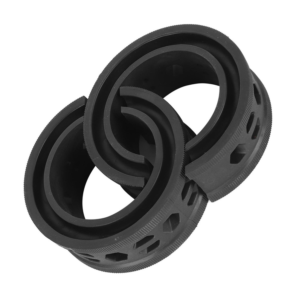 2PCS Car Coil Spring Buffer Rubber, Universal Shock normal, Black