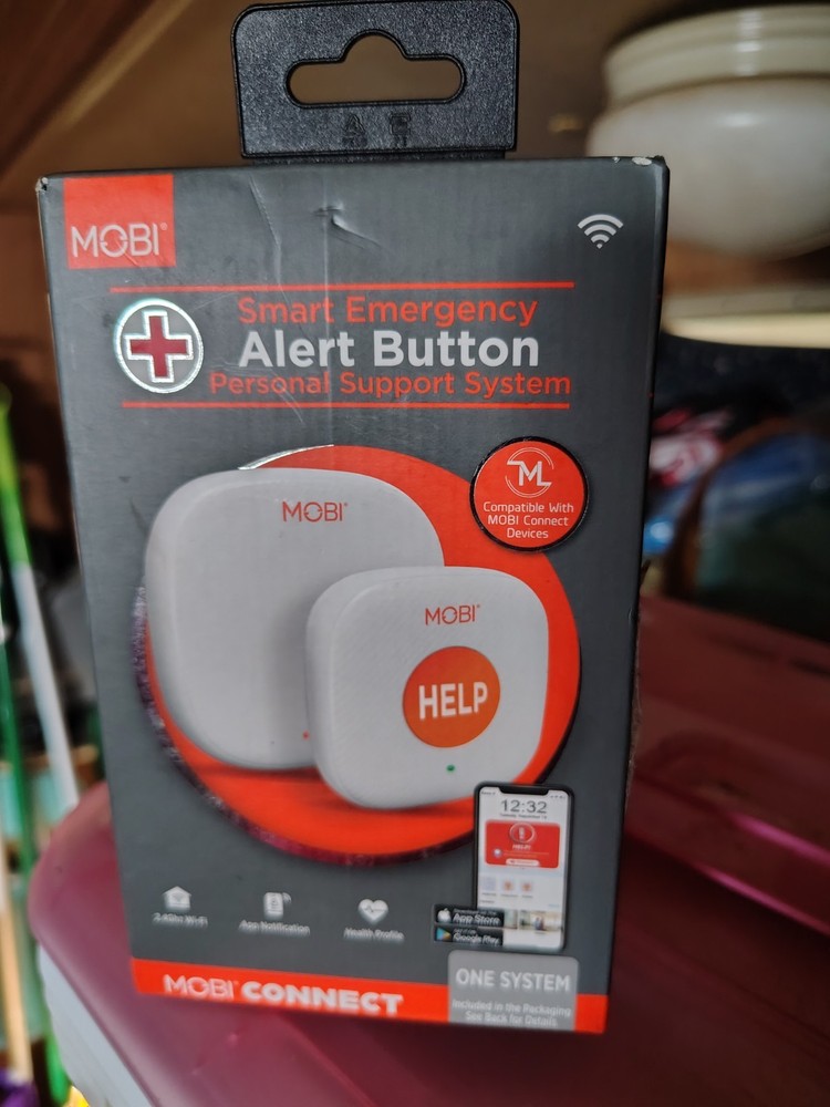 MOBI Smart Emergency Alert Button Personal Support System Help Assistance NEW