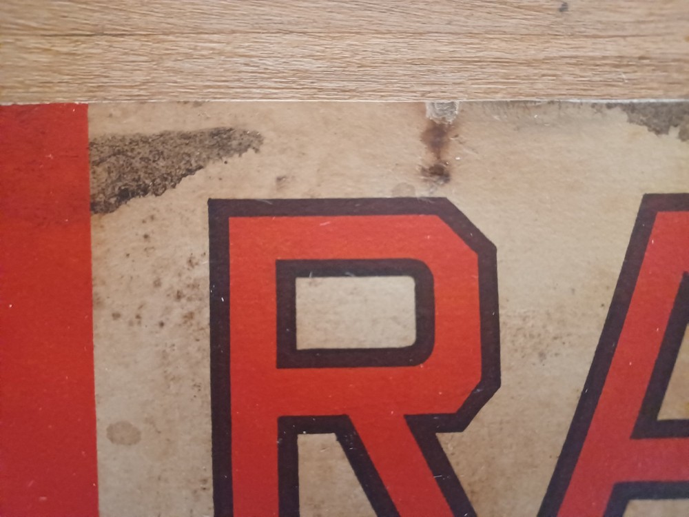 Rameses Cigarette Advertising Cardboard - Unique