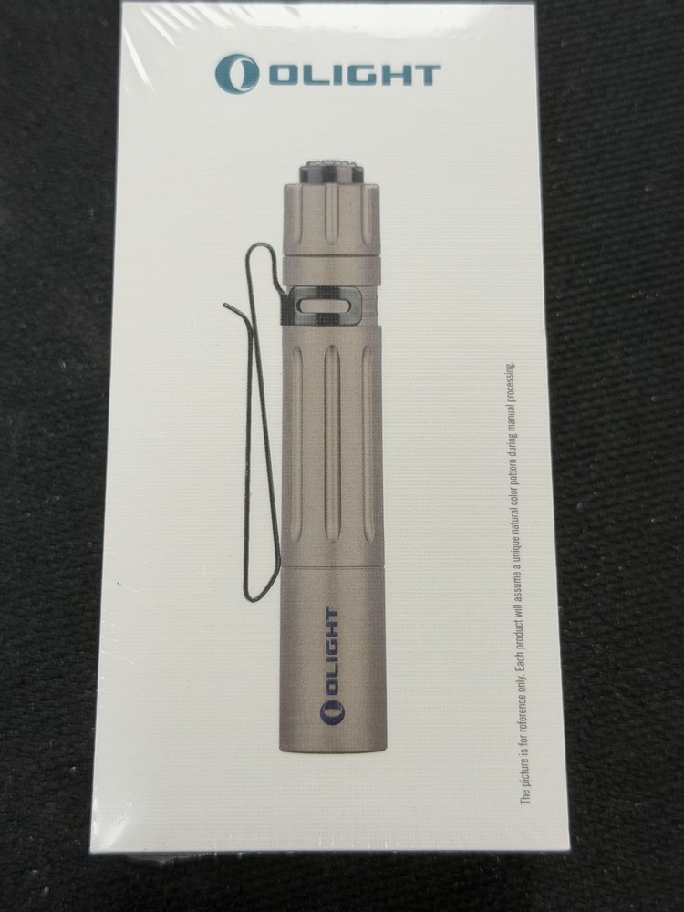 Olight i3T EOS (Titanium Vertical Lines) Limited Edition Flashlight *SEALED*