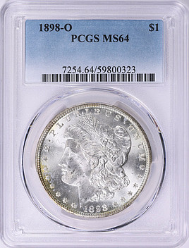 1898 - O - PCGS - MS64 - $1 Morgan