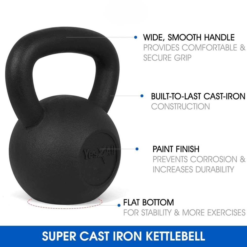 Cast Iron Kettlebell 10 Lb Full Body Workout Routine