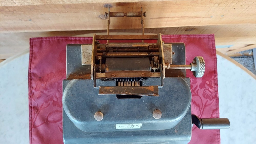 VINTAGE ALLEN CALCULATOR, ADDING MACHINE, UNTESTED MAN CAVE