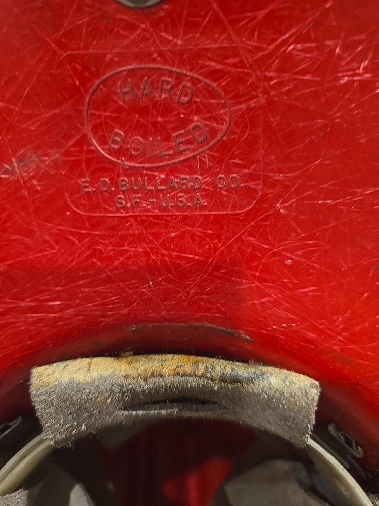 Vintage Boiled Fire Fighter Helmet