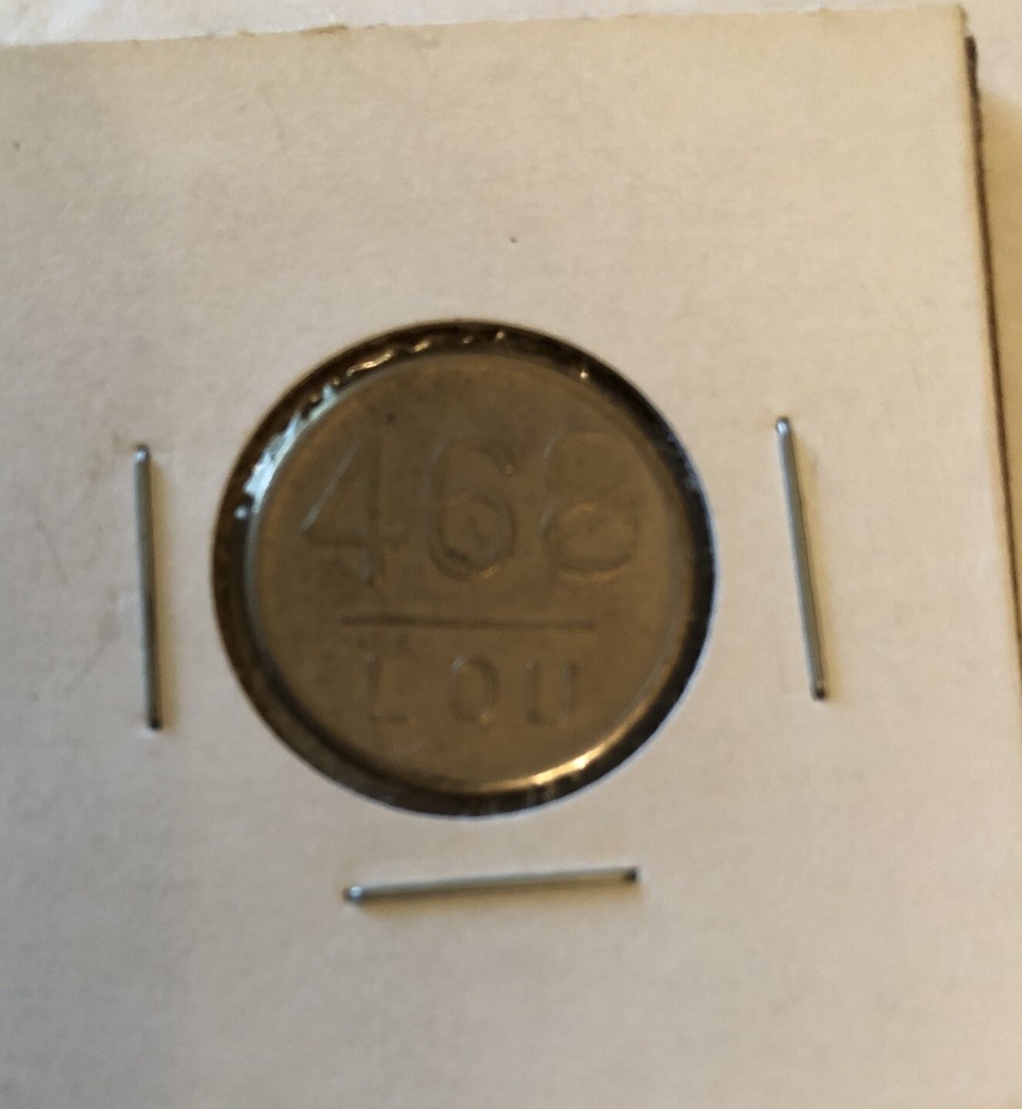 Vintage (468 LOU) Double Sided Embossed Token
