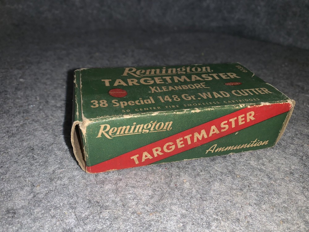 Rare Vintage Remington Targetmaster 38 Special Empty Ammo Box