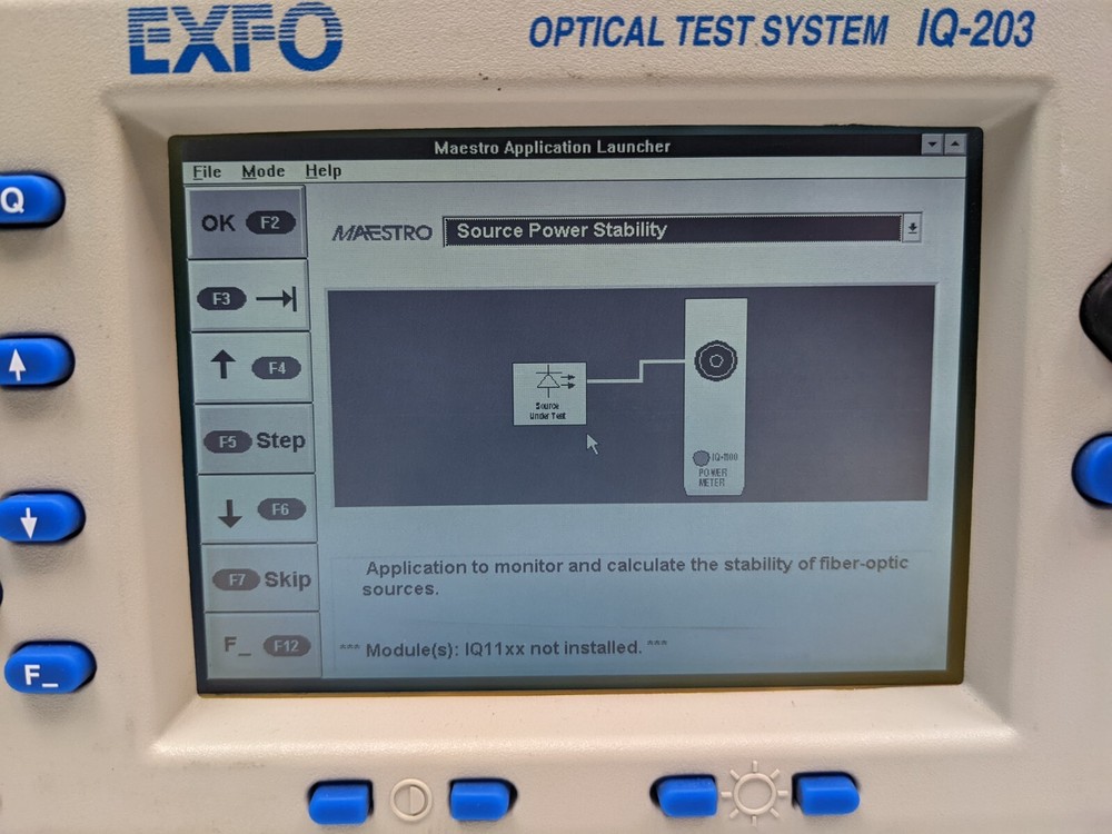 Exfo IQ-203 Optical Test System w/ x3 IQ-2100 Light Source Modules