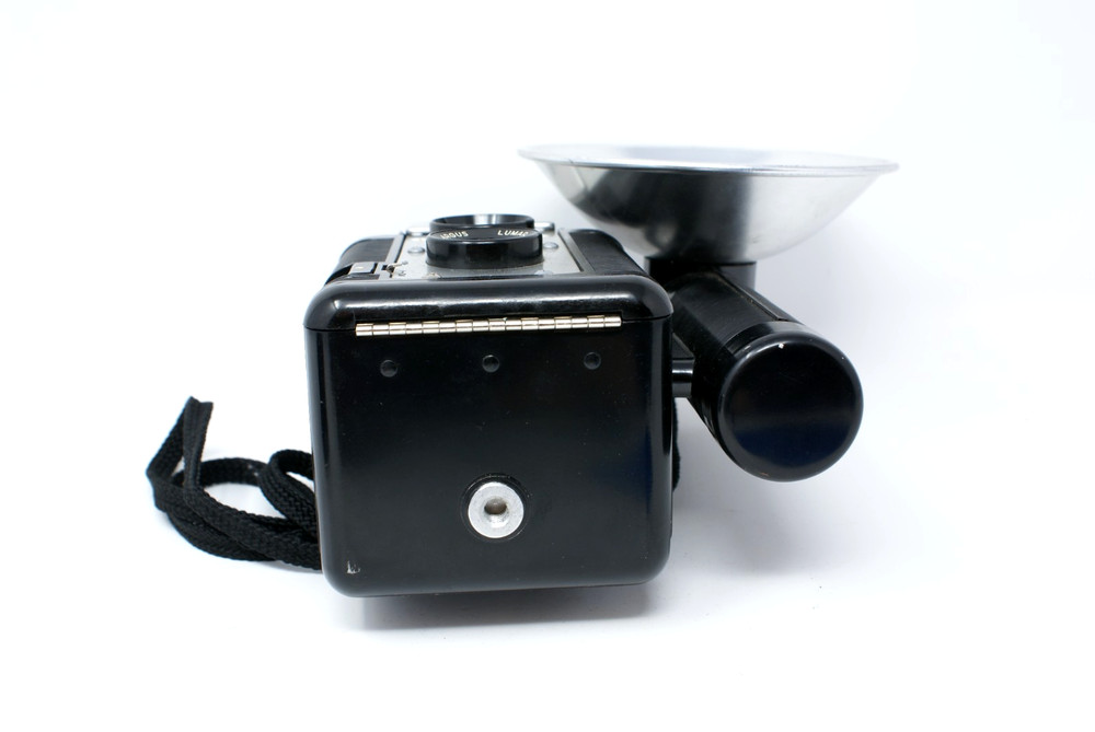Argus Super 75 Camera Seventy Five Original Leather Case & Flash - Untested