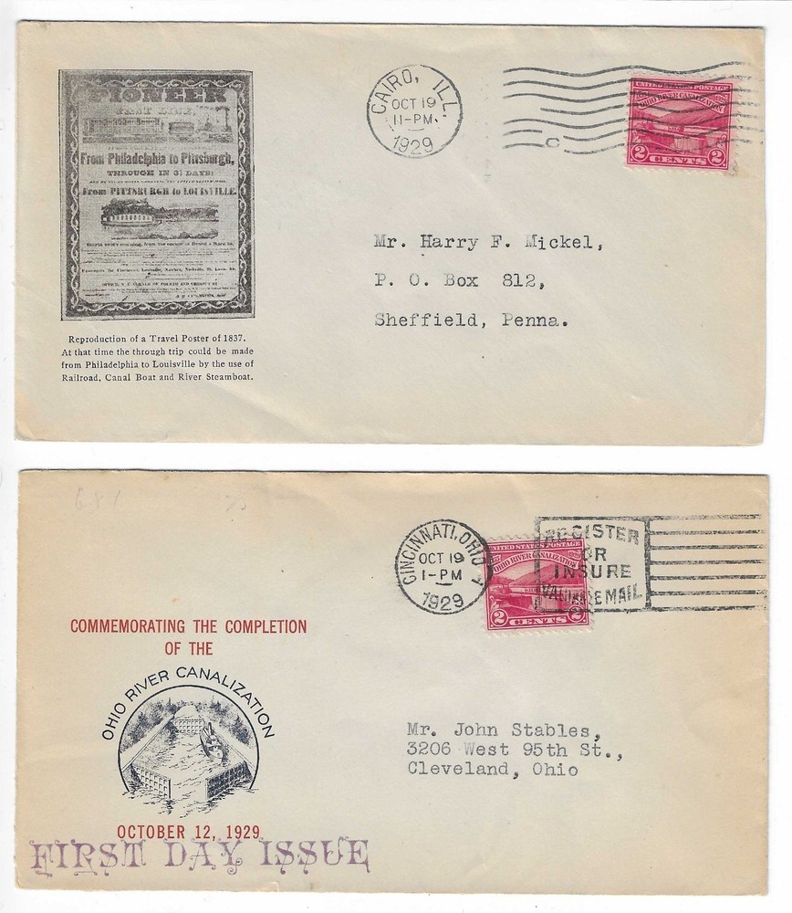 FDC's   # 681-22  , 681-23   --   Ohio River