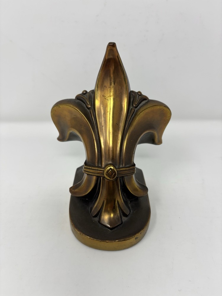 Fleur de Lis Book End Heavy