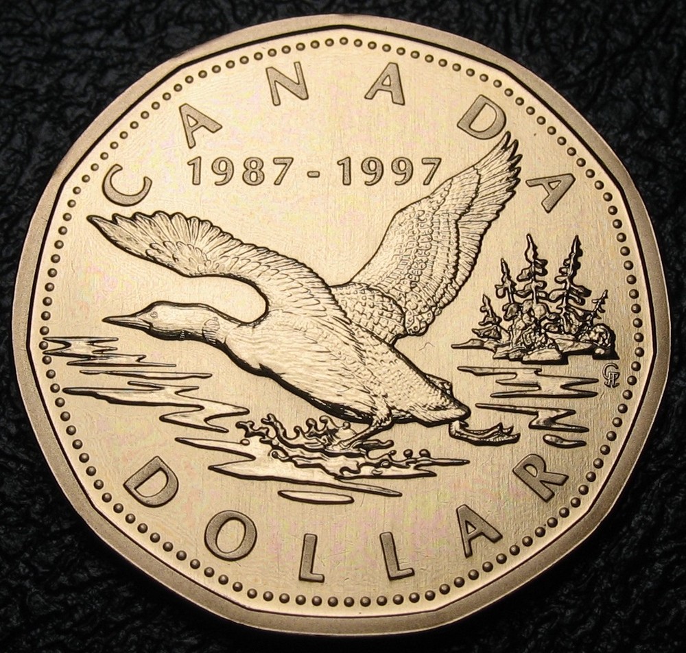 Canada 1997 $1 Flying Loon Specimen Uncirculated