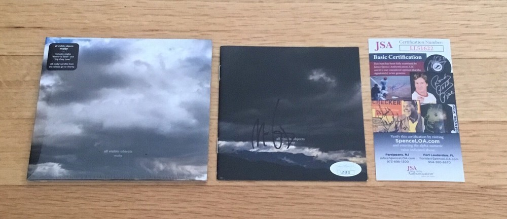 Moby Musician Singer Songwriter Signed Autograph All Visible Objects CD JSA COA
