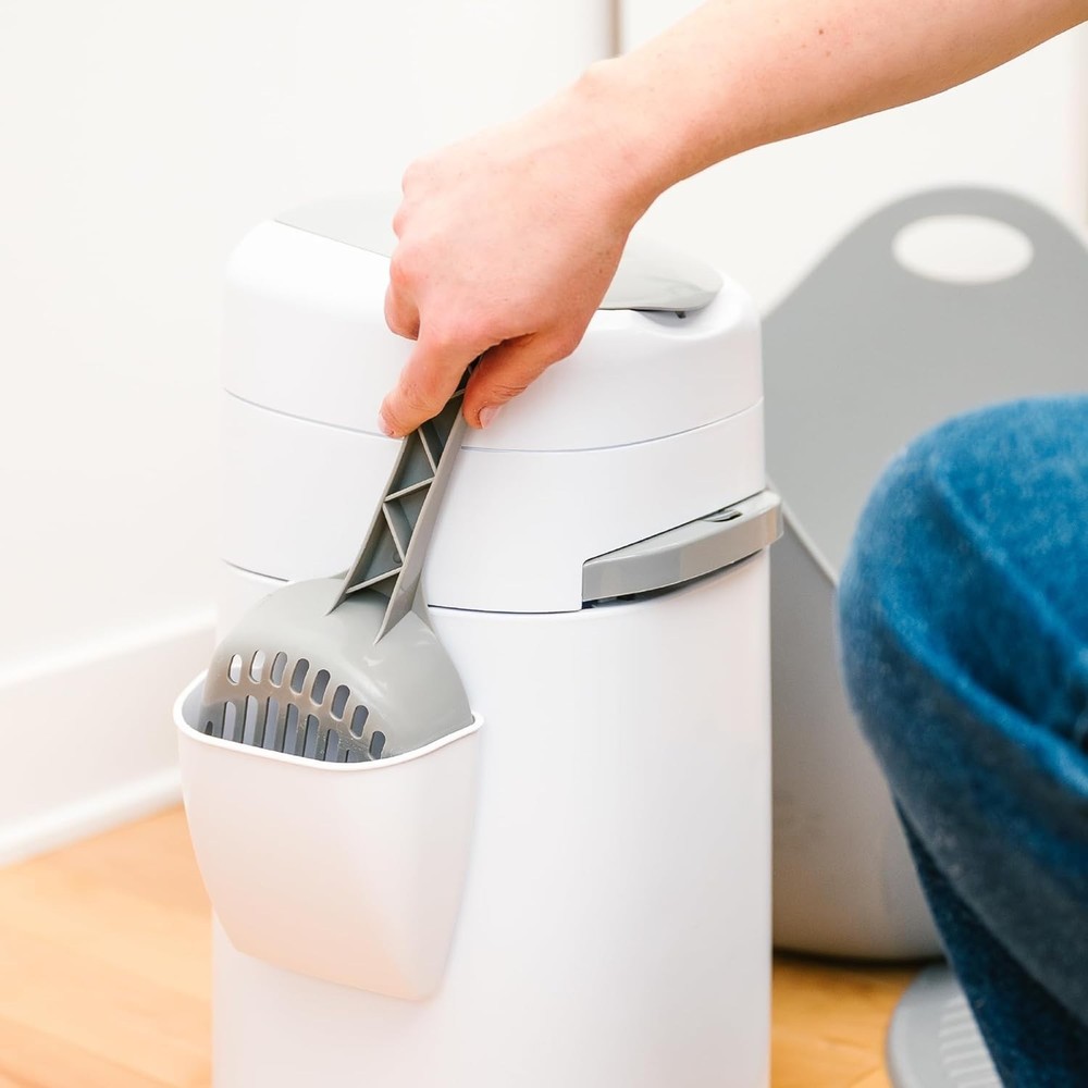 Style Pail Cat Litter Box Waste Disposal System for Odor Control Includes 1 S...