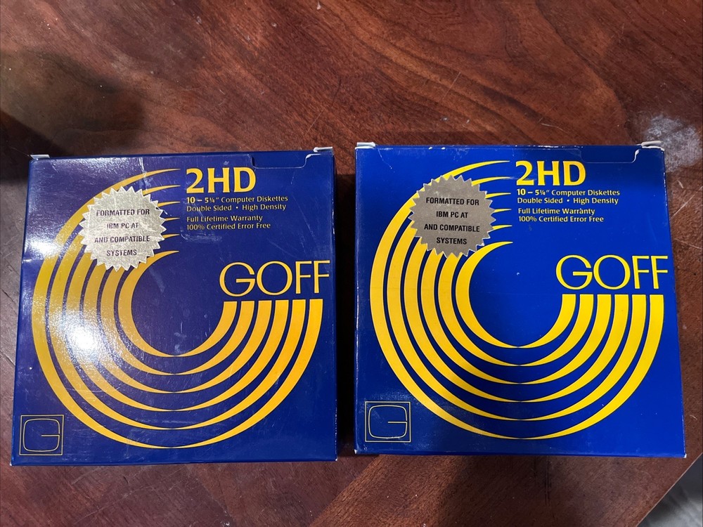 GOFF Computer Products Computer Diskettes 10 2HD Floppy Disks Two Sided