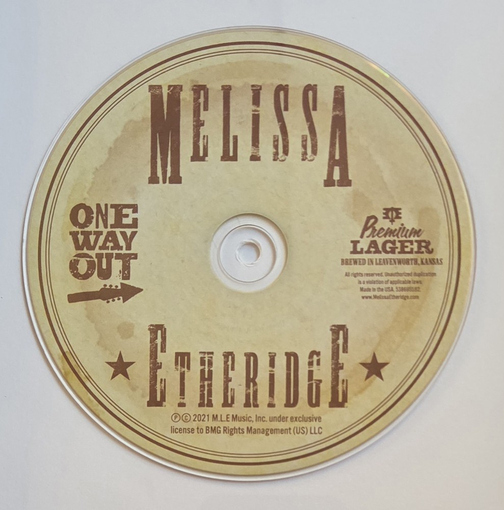 MELISSA ETHERIDGE CD DISPLAY BECKETT BAS AUTOGRAPHED COA SIGNED PRESENT GIFT