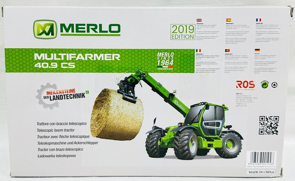 Merlo 40.9 CS MultiFarmer By Ros 1/32nd Scale
