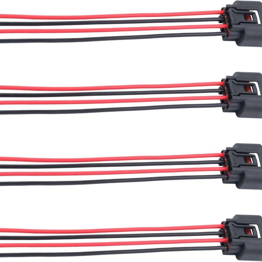 Connector, Compatible with Corolla Camry Highlander, Female Connector4 Pack