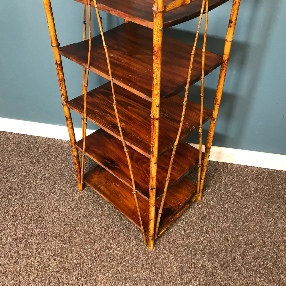 Antique Rattan Bookshelf