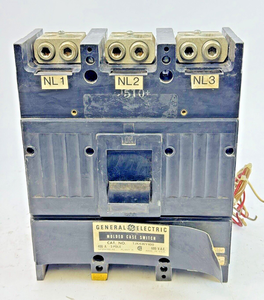 GE - TJJ436400 - MOLDED CASE SWITCH W/ AUXILIARY SWITCH - 3 POLE/600VAC/400A